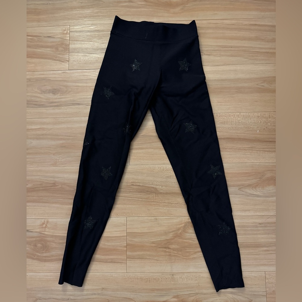 ULTRACOR Black Swarovski Star Workout Leggings SZ XS